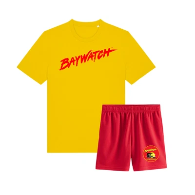 CUSTOM PRINTED Baywatch Fancy Dress - Adults