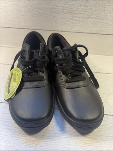 Grasshoppers Womens Black Walking Shoes Lace Up Sneakers Sz 6.5 N Narrow - Picture 1 of 7