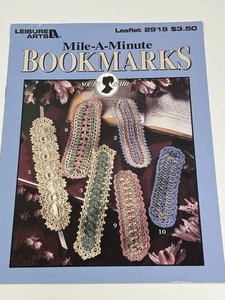 Leisure Arts Mile A Minute Lesezeichen Häkelanleitung Faltblatt 2919 - Bild 1 von 3