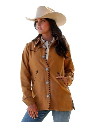 Chaqueta Western Cruel Girl para mujer Tweed Concho marrón CWJ7514001 Foto 1 de 2