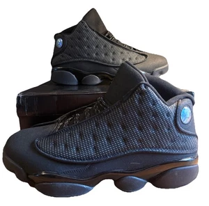 Nike Air Jordan 13 Retro Black Cat 310004 111 All Black Men’s Size 12 Sneakers - Picture 1 of 12