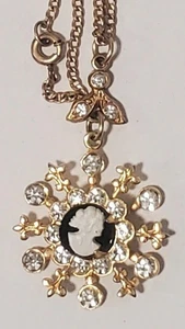 Vintage Modeschmuck Halskette und Ohrringe Set - Bild 1 von 4