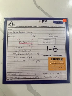 The Alan Parsons Project Pyramid 'Work in Progress' (RSD 2024) (Vinyl) - Image 1 of 2