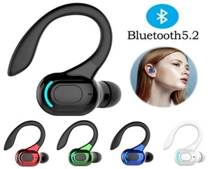 Casque Bluetooth 5.2 Écouteurs Sans Fil Écouteurs Stéréo Casque Crochet d'Oreille - Photo 1 sur 17