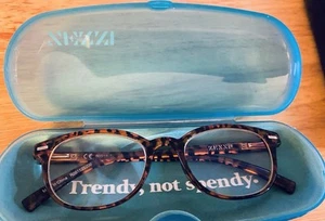 Zenni faux Tortoise Shell Glasses Optical Frames Brown Blk +2.00 - Picture 1 of 5