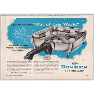 1956 DOMINION Electric Fry Skillet Gift for Her Vintage PRINT AD - Picture 1 of 1