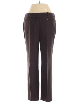 JM Collection Women Brown Dress Pants 4 Petites - Image 1 of 2