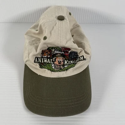 Chapéu Mickey Mouse Vintage Walt Disney World Animal Kingdom Infantil Tamanho Bordado - Imagem 1 de 4