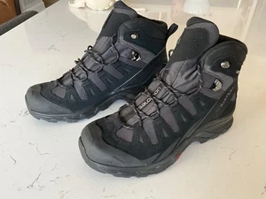 Bota Salomon Quest Gore-Tex para hombre talla 9 (negra/negra) - Imagen 1 de 6