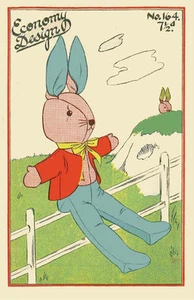 Vintage Reproduktion Hase Economy Design Muster Nr.164 - Bild 1 von 1