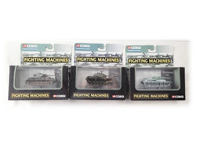 Lote de máquinas de combate Corgi Panzer, T-34 y M48 tanque ver fotos Foto 1 de 4