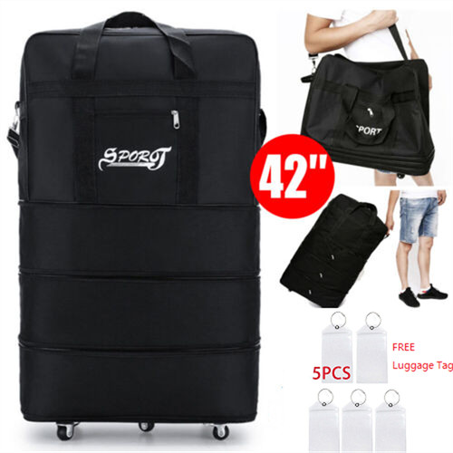 42" Extra Large Lightweight Luggage Trolley Suitcase Travel Bag Handbag