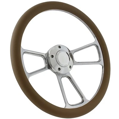 82-84 FORD Ranger (midsize), Bronco II Steering Wheel Kit 14" Polished Muscle... - Image 1 of 4