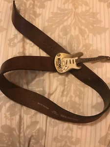 Favolosa cintura con fibbia per chitarra Moschino taglia 75 unisex - Foto 1 di 5