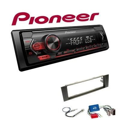 Pioneer 1-DIN Autoradio USB AUX Android Einbauset für Audi A3 2003-2006 schwarz - Bild 1 von 4