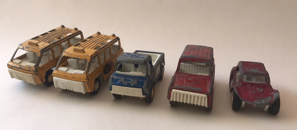 Lote Mixto De Colección Tootsie Juguete '69-'70 Bronco Pickup Dune Buggy Van Foto 1 de 2