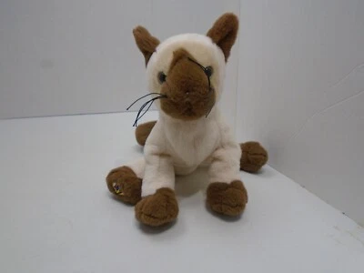Ganz Webkinz Siamese Kitty Cat 8" Plush NO CODE #HM160  - Image 1 of 4