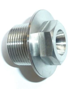 KTM 890 DUKE R 2020-2021 TITANIUM GR5 FRONT AXLE SPINDLE BOLT FLANGE RACE SPEC - Picture 1 of 5