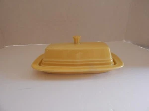 Fiestaware Yellow Butter Dish - Picture 1 of 9
