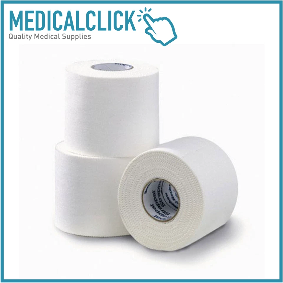 Tape adesivo per bendaggio anelastico 3 pz cm 5 x 10 m cerotto taping STRAPPAL