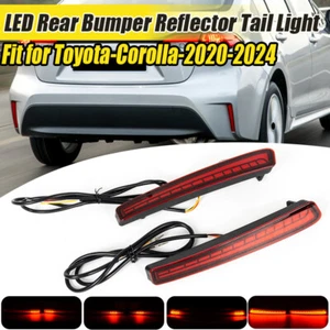 Red Rear Bumper Tail Brake w/ Turn Signal Lights For 2020 2021 Toyota Corolla - Bild 1 von 11