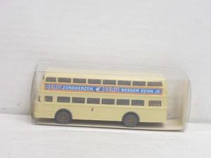 Doppeldecker-Bus Büssing D 2 U in beige Linie 20 "Beru" Box Wiking 720/129 1:87 - Bild 1 von 3