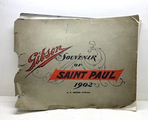 Souvenir St. Paul Buch Tourist Sammelbuch 1902! Gibson Verlag! - Bild 1 von 6