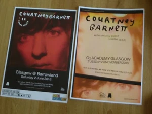 COURTNEY BARNETT Concert posters - Collection x2 Scottish tour - Gig memorabilia - Imagen 1 de 1