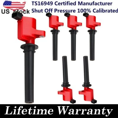 6 peças bobinas de ignição de alto desempenho compatíveis com Ford Escape Taurus Mazda 6 3.0L DG500 - Imagem 1 de 4