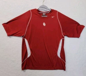 Nike Dri-FIT Legend Men's T-Shirt Red/ White OU Oklahoma Pull On Top - Picture 1 of 9