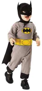 Batman Romper Grey Gray Superhero Fancy Dress Halloween Baby Child Costume - Picture 1 of 6