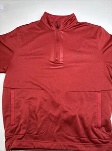 Men’s Callaway Weather Series Golf Quarter Zip Burgundy Pullover, M,fleece-lined - Picture 1 of 10