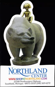 Northland Center (Southfield/Detroit, MI) "Boy & Bear" Magnet Dead Malls Hudsons - Bild 1 von 2