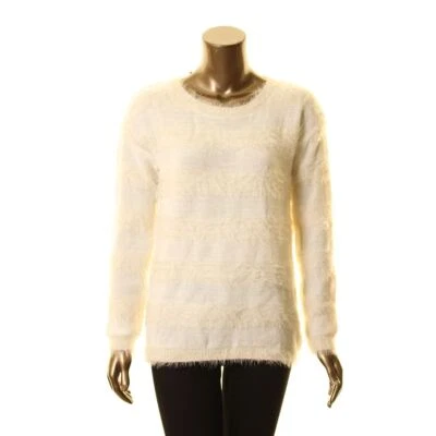 JOSEPH A NUEVO Para Mujer Pullover Difuso a Rayas Cuello Redondo Suéter Top TEDO Foto 1 de 2