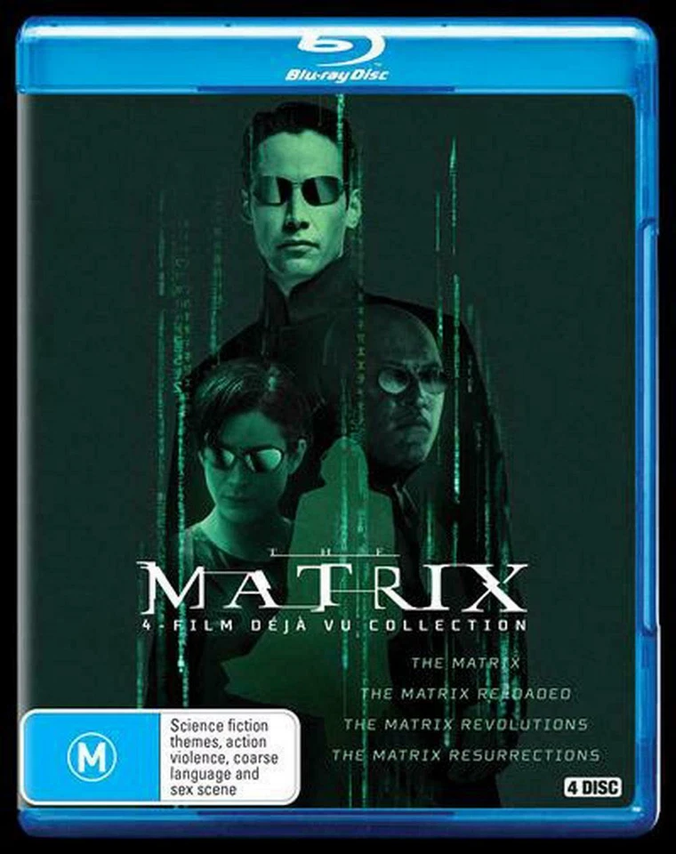 The Matrix 4-Film Deja Vu Collection Blu-Ray NEW - Image 1 of 1