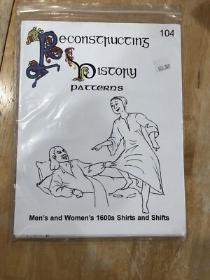 Reconstructing History Pattern 104 Men And Women’s 1600s Shirts And Shifts - Image 1 of 2