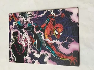 SPIDER-MAN 30TH ANNIVERSARY 1962-1992 CARD 4 HUMAN SPIDER MARVEL - Imagen 1 de 1