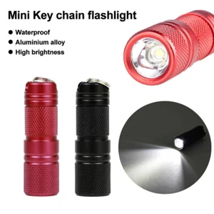Portable Mini Pocket LED Flashlight USB Rechargeable White Light Torch Key Chain - Picture 1 of 14