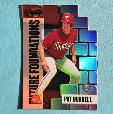 1999 Bowmans Best ssp /500 Cut Refractor Rookie Pat Burrell Future Foundations - Image 1 of 4