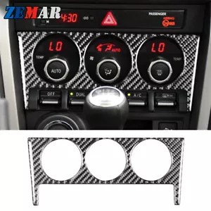 Carbon Fiber AC Climate Control Panel Cover Trim For Toyota 86 Subaru BRZ 17-19 - Foto 1 di 10
