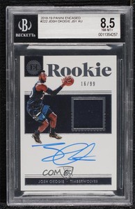 2018-19 Panini Encased Jersey /99 Josh Okogie #222 BGS 8.5 Rookie Auto RC
