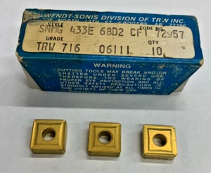 (10 PCS) TRW SNMG 433E GRADE: TRW 716 CARBIDE INSERTS - Foto 1 di 1