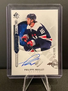 2020-21 SP Authentic RC Future Watch Auto Philippe Maillet /999 Capitals #177 - Picture 1 of 2