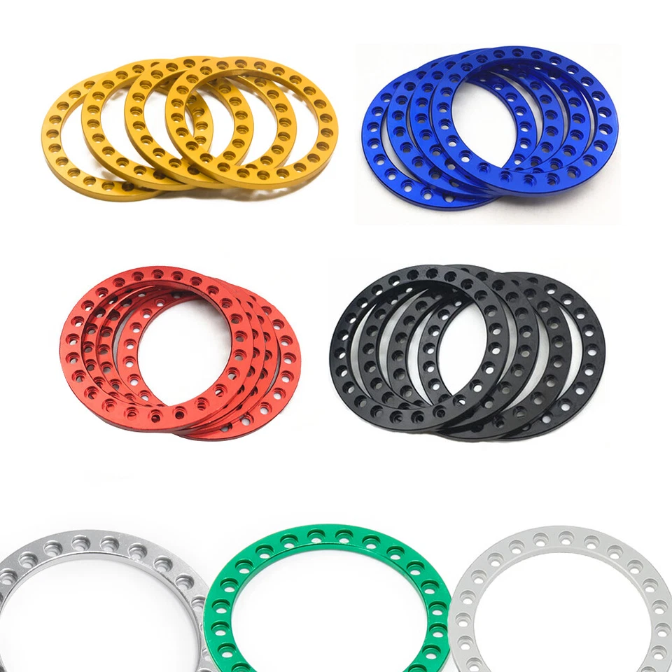 4X 1.9 inch wheel rims beadlock ring metal replacement for Axial SCX10 1/10 car - Image 1 of 1