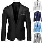 Trendy Wedding Party Slim Fit Men's Business Suit Blazer Office Jacket Outwear