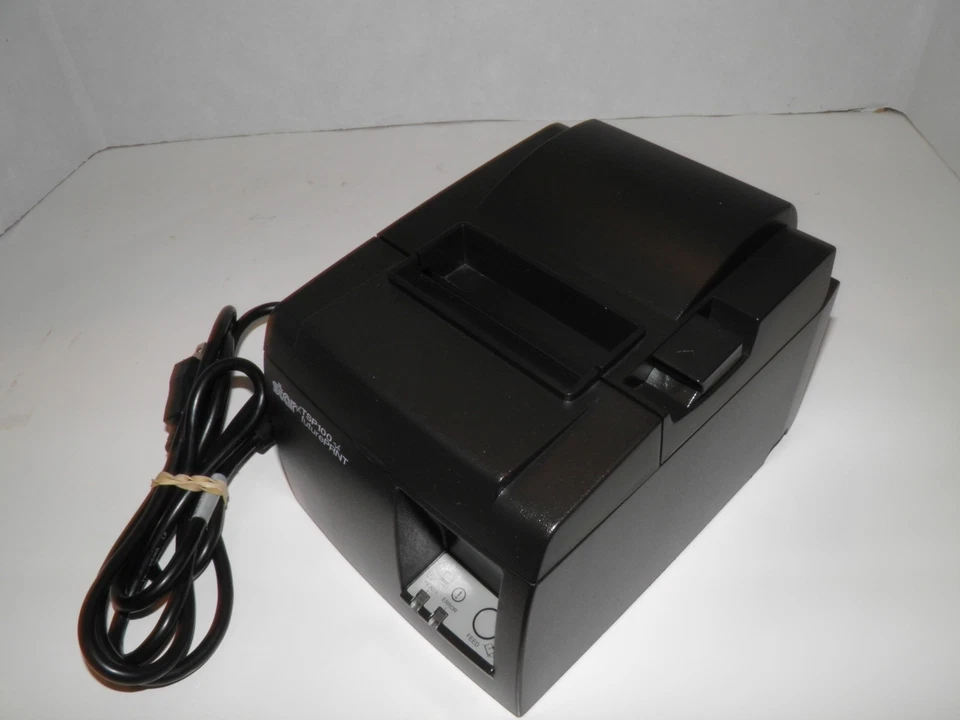  Star TSP100 Thermal POS Receipt Printer Ethernet w Power Cord Model 143LAN - Image 1 of 4