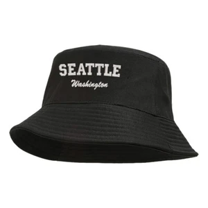 Seattle Washington sombrero de cubo bordado, viaje vacaciones vacaciones cubo sombrero - Imagen 1 de 2