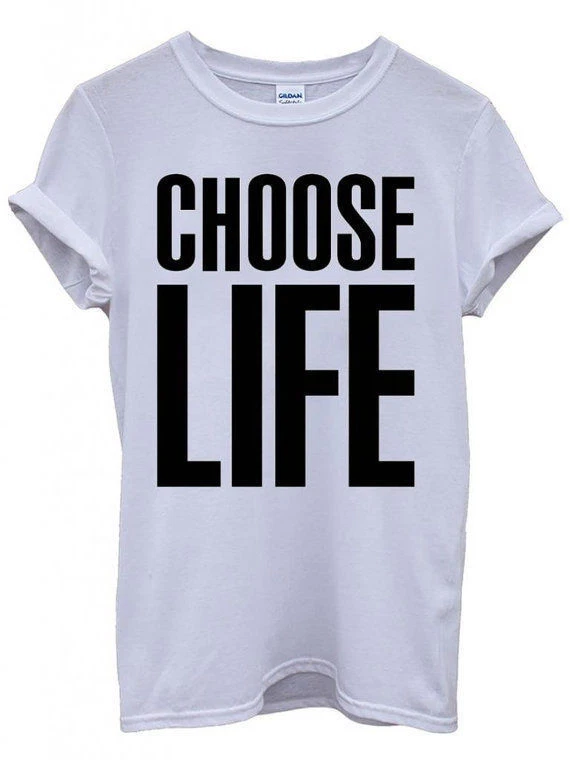 Choose Life T-Shirt Inspired By Wham! Fancy Dress T-Shirt