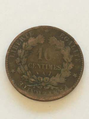 France Coin 10 CENTIMES CÉRÈS 1886 A - Image 1 of 2