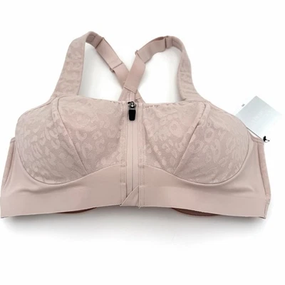 Victoria’s Secret Sports Bra Incredible Knockout Zip Front Close Animal Print - Image 1 of 4